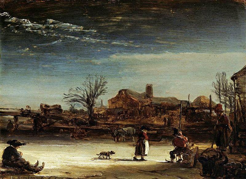 Rembrandt Peale Winter Landscape Germany oil painting art